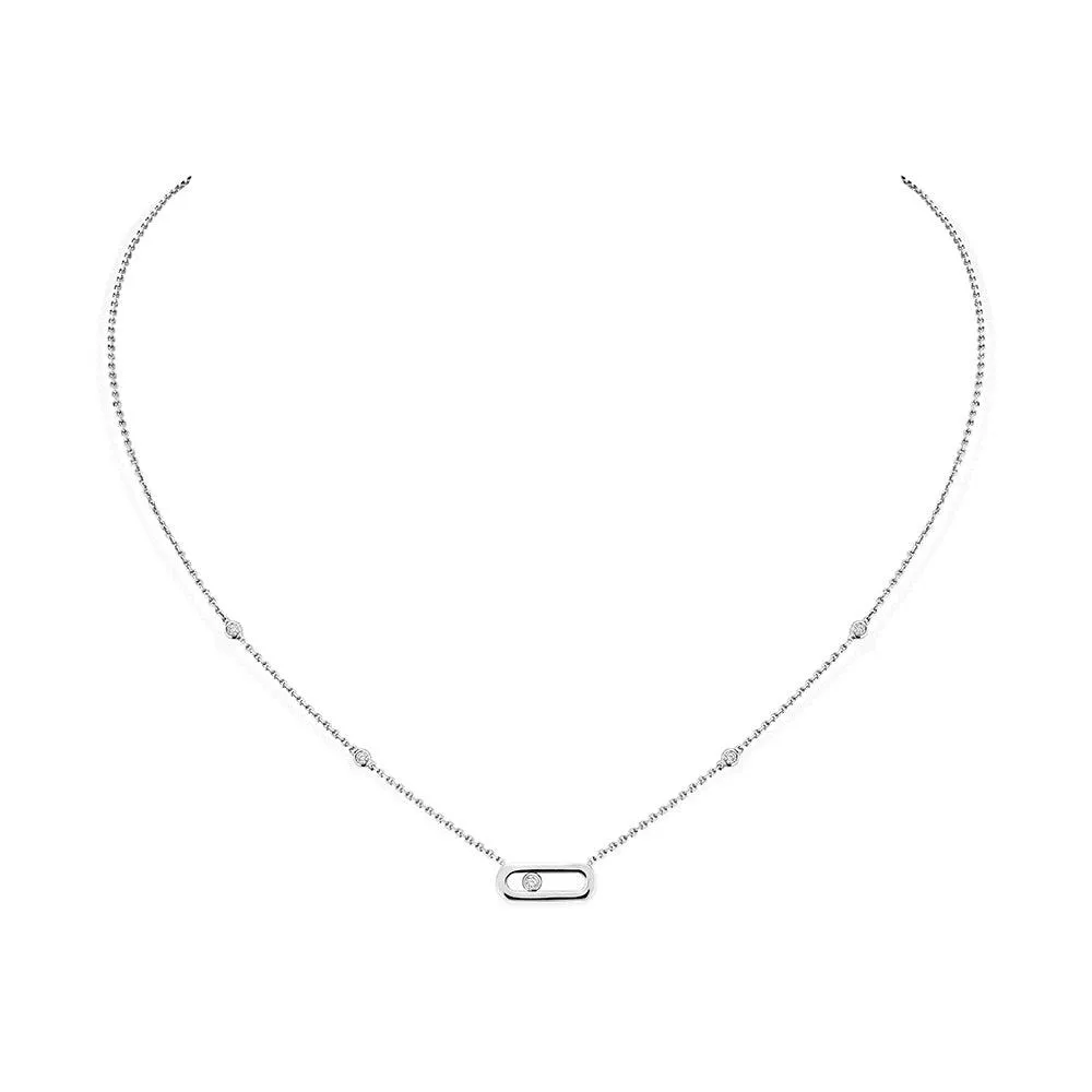 0.10ctw White Gold Diamond Necklace