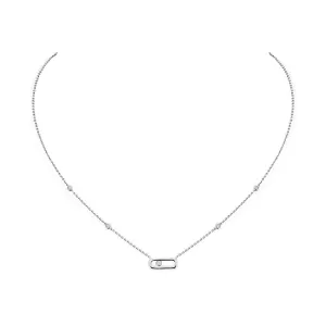 0.10ctw White Gold Diamond Necklace