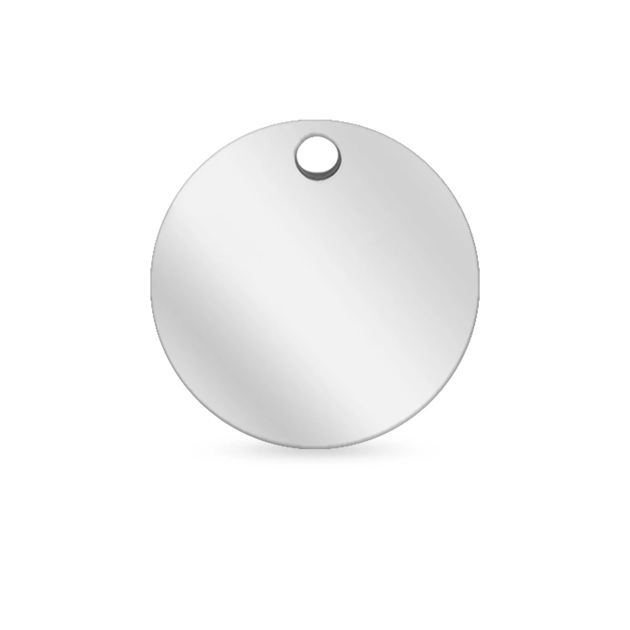 10 Pack - Thin Blank Stainless Steel Round Pendants / SBB0102