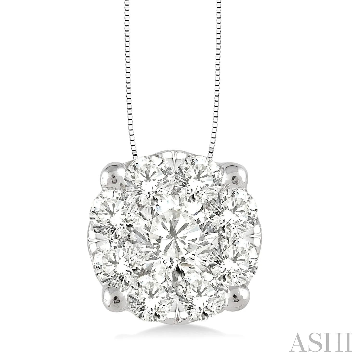 1/4 Ctw Lovebright Round Cut Diamond Pendant