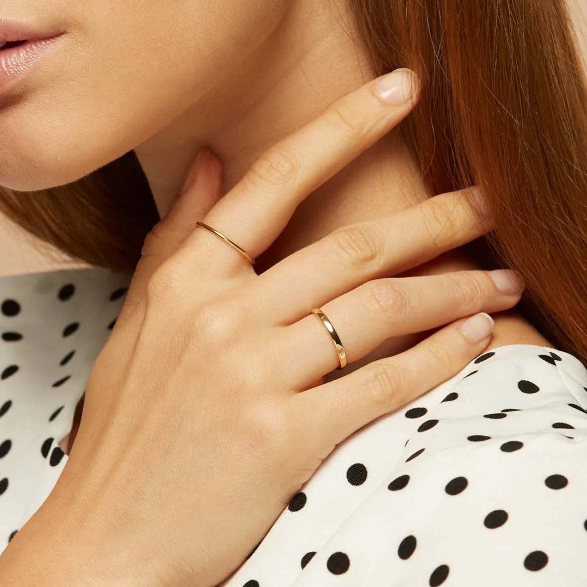 14k Gold Stacking Ring