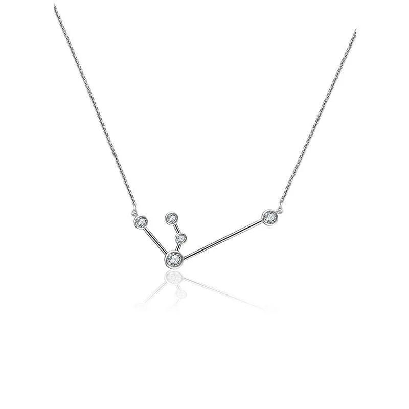 18K Gold Zodiac Constellation Diamond Necklace