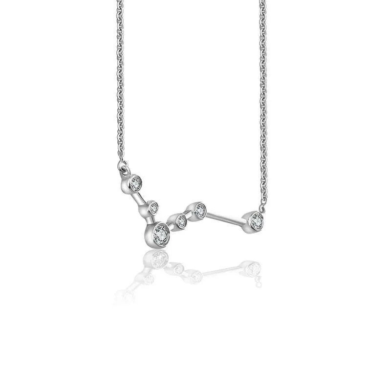 18K Gold Zodiac Constellation Diamond Necklace