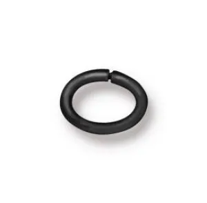 5x3.5mm Black Oval Jump Rings (Approx 100 pieces)