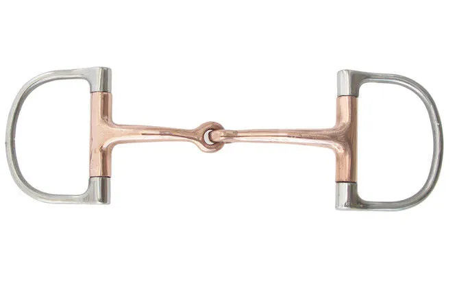 AJ Tack Copper Mouth Dee Ring Bit