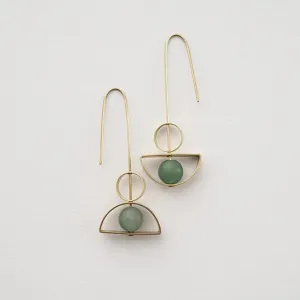 Arch upside down earrings by brass   bold