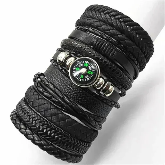 Artisan Crafted 10-Piece Woven Bracelet Collection