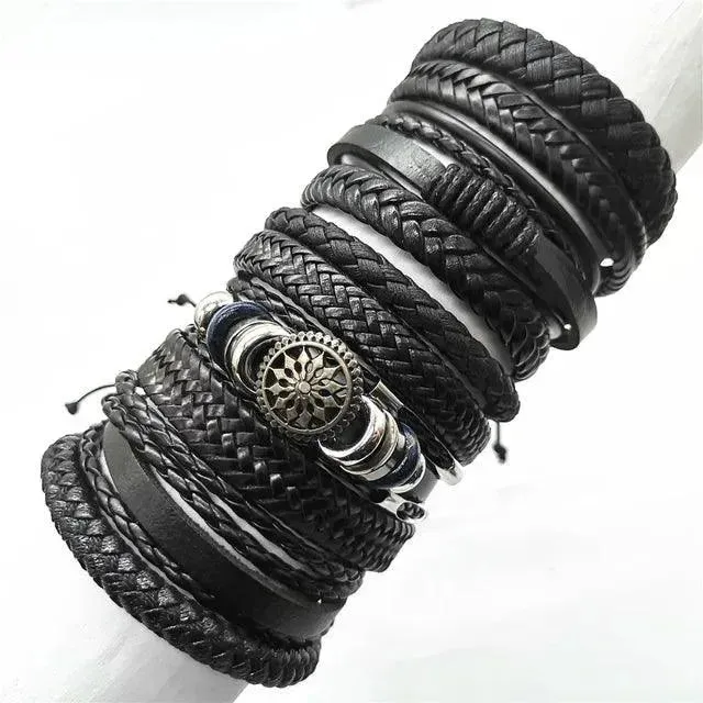 Artisan Crafted 10-Piece Woven Bracelet Collection