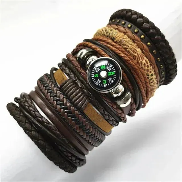 Artisan Crafted 10-Piece Woven Bracelet Collection