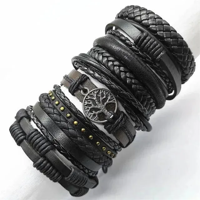 Artisan Crafted 10-Piece Woven Bracelet Collection