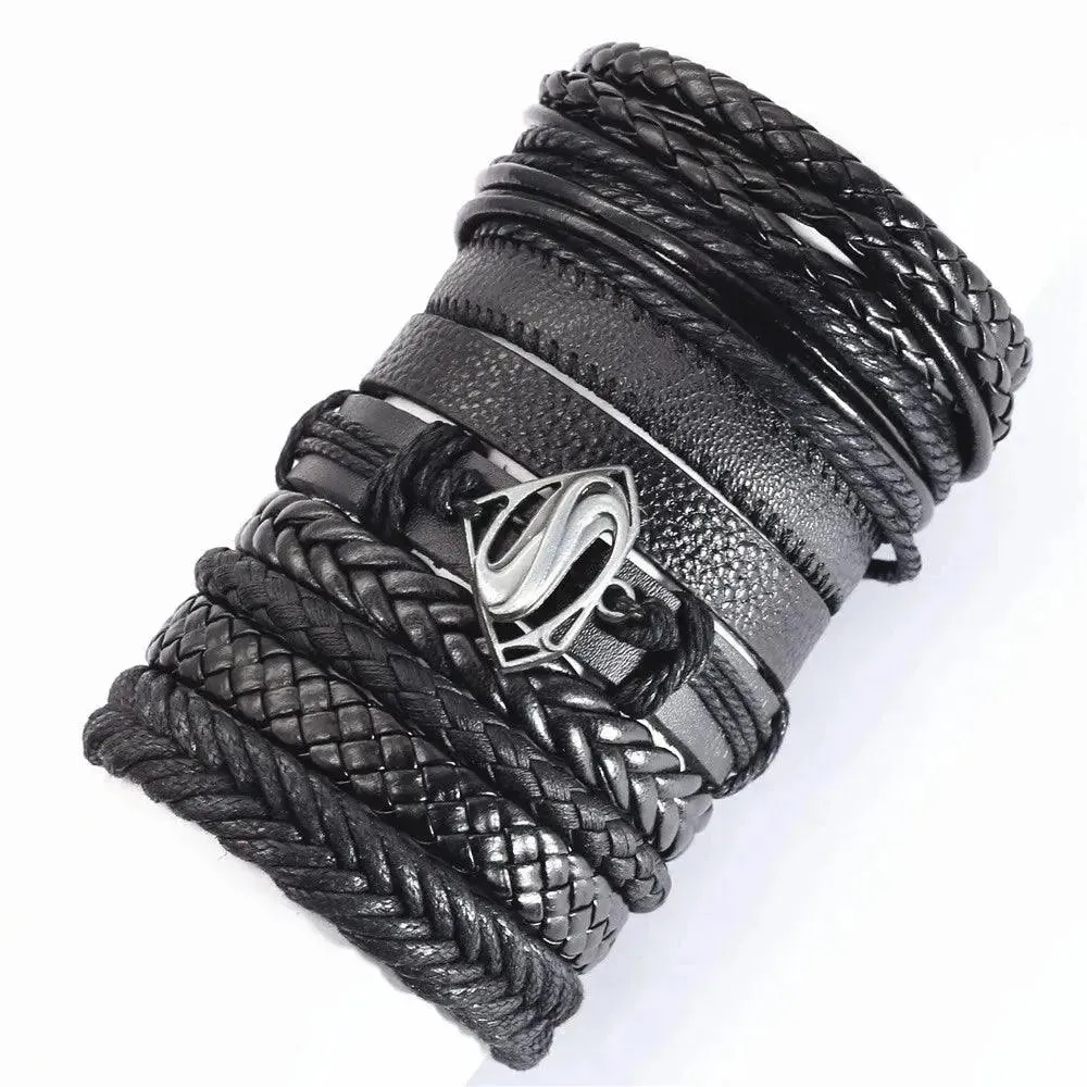 Artisan Crafted 10-Piece Woven Bracelet Collection