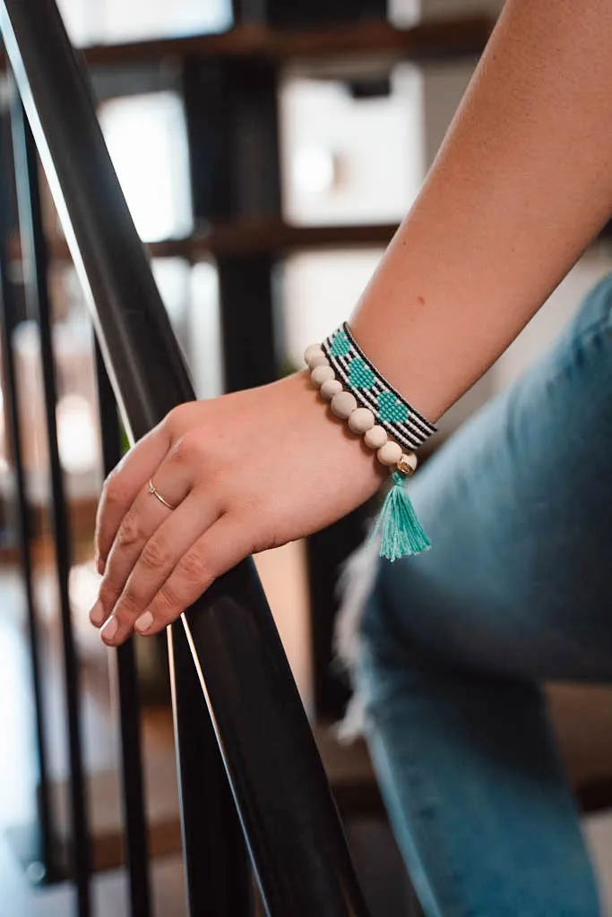 Beaded Heart Bracelet