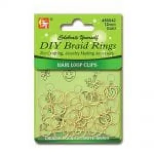 Beauty Town DIY Braid Rings 12mm Gold #60042