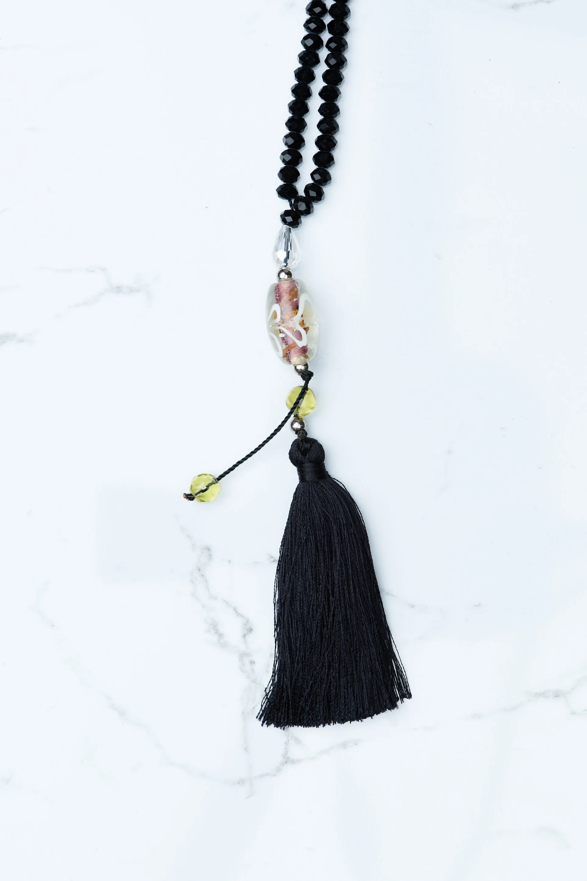 Black Tassel Necklace