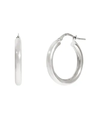 Bold Hoops Earrings In Silver