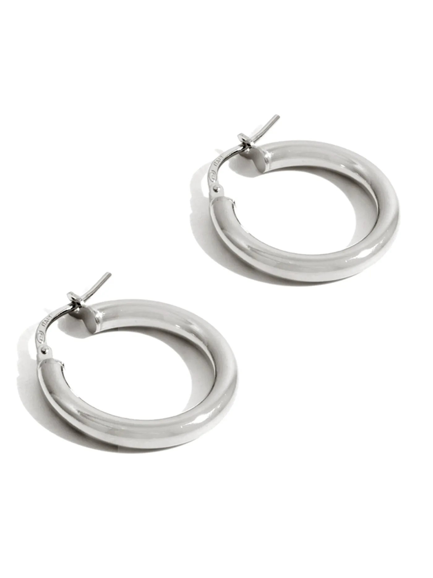 Bold Hoops Earrings In Silver