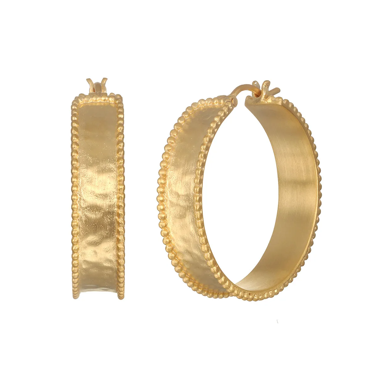 Bold Spirit Gold Hoop Earrings