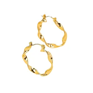 Bold Vienna Verve Metal Earrings - Exaggerated Design Statement Earrings