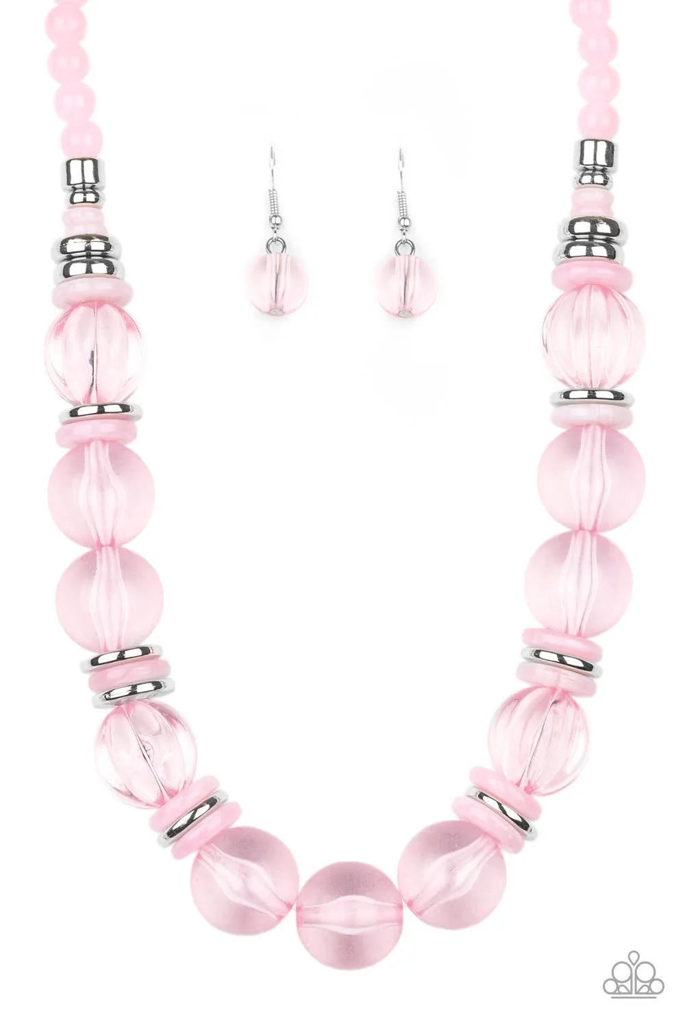 Bubbly Beauty Pink-Necklace