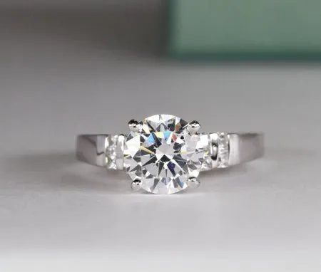 Carnation - Round Lab Diamond Engagement Ring (IGI Certified)