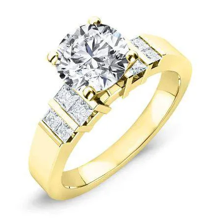 Carnation - Round Lab Diamond Engagement Ring (IGI Certified)