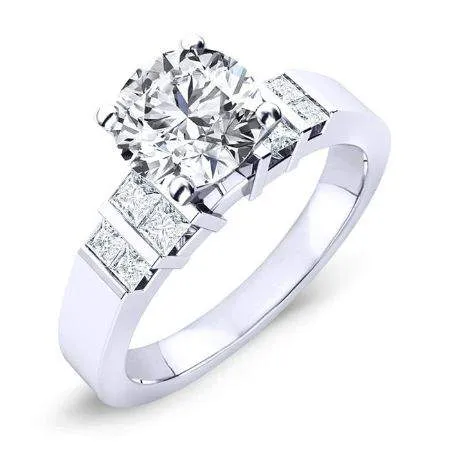 Carnation - Round Lab Diamond Engagement Ring (IGI Certified)