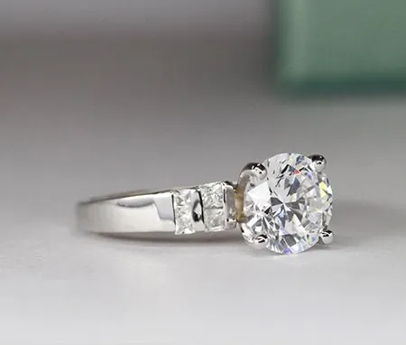 Carnation - Round Lab Diamond Engagement Ring (IGI Certified)