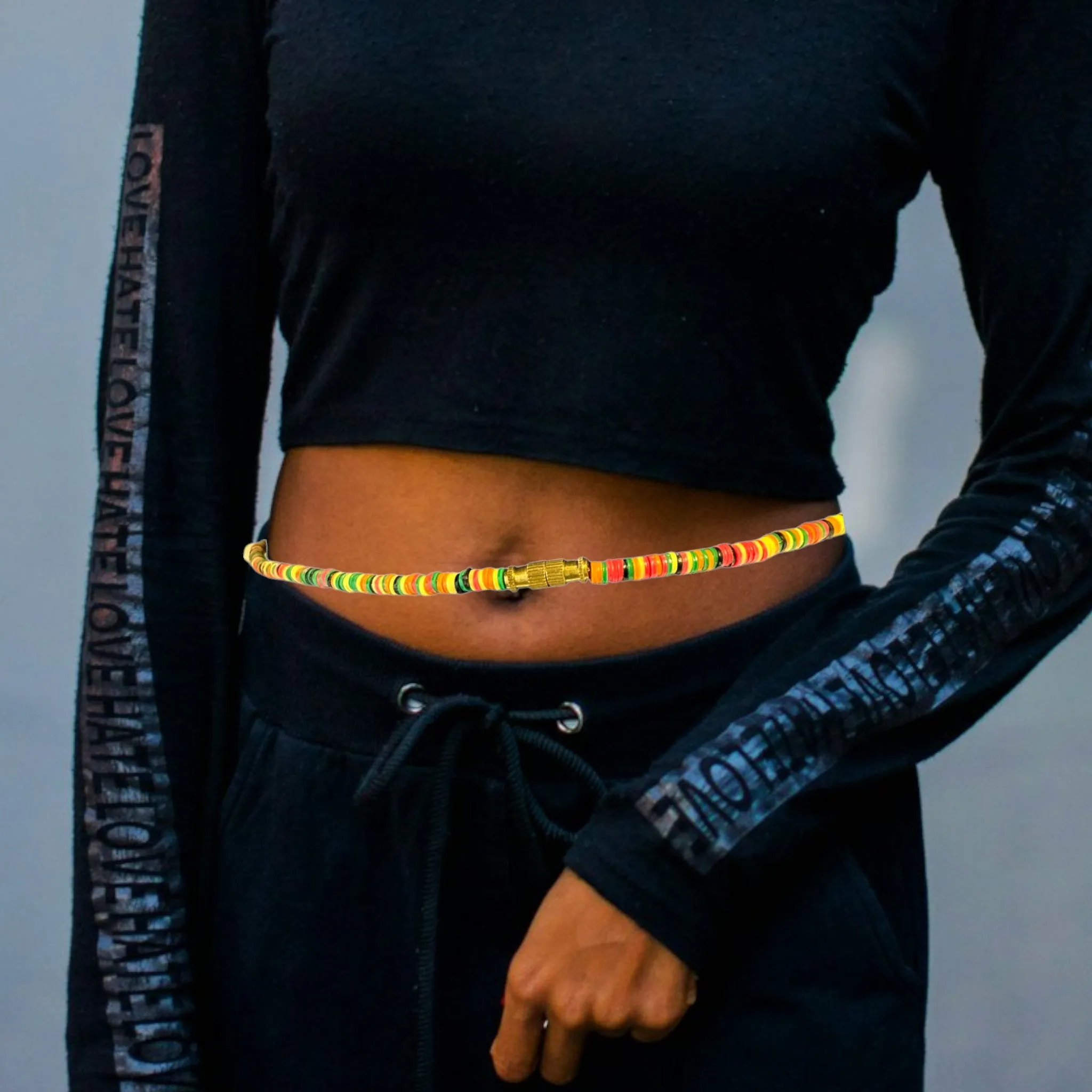 Coconut Waist Beads- Versatile (Yellow)