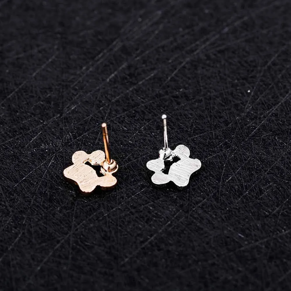 Cute Cat and Dog Paw Stud Earrings