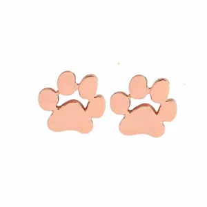 Cute Cat and Dog Paw Stud Earrings