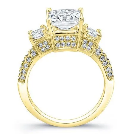 Daffodil - Princess Moissanite Engagement Ring