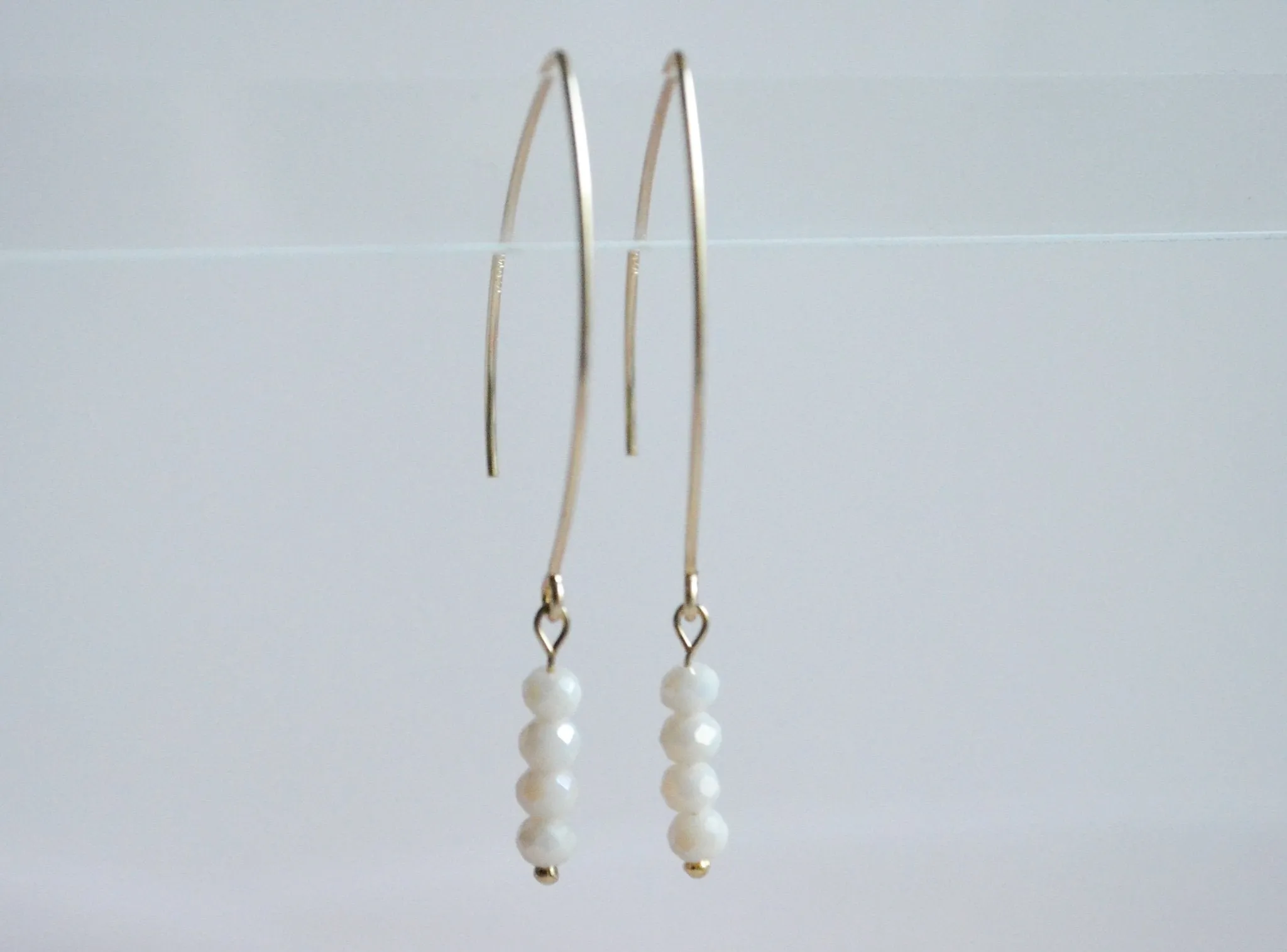 Dainty Beaded Drop Dangles