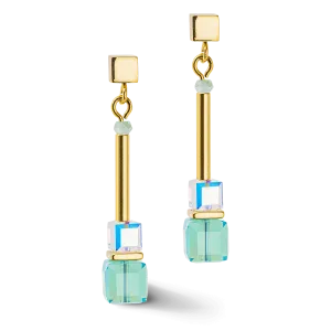 Delicate Turquoise Cube Earring