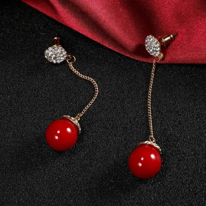 Diamond Delicate Detachable Pearl Earrings