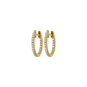 Diamond Eternity Hoops Small