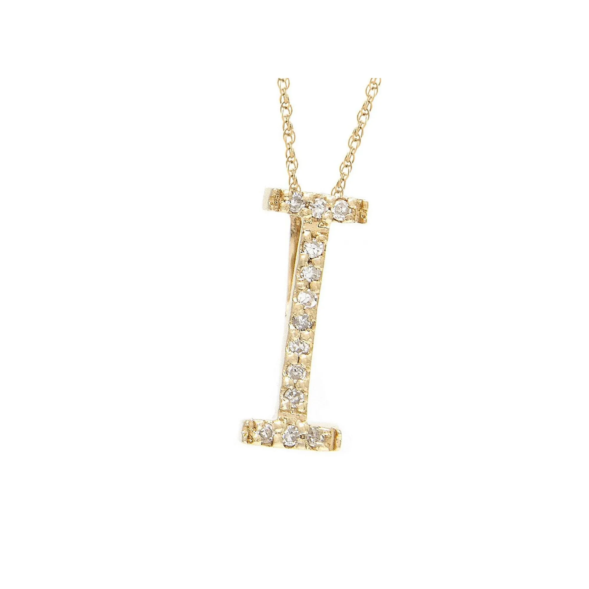 Diamond Mini Initial Slide Pendant