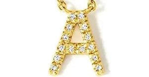 Diamond Mini Initial Slide Pendant