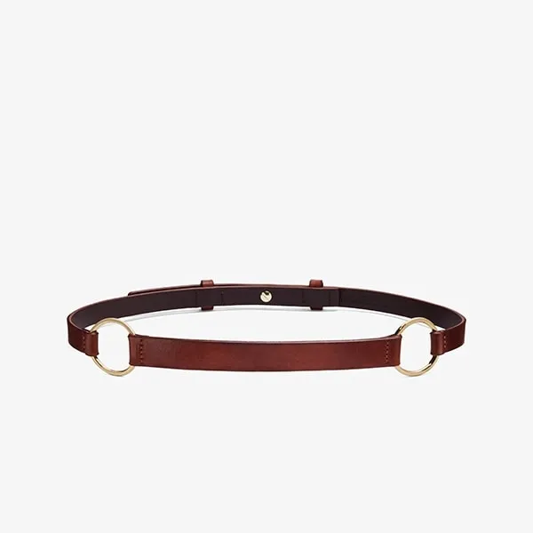 Double Ring Belt :: Chestnut