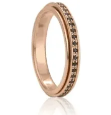 Eclipse 14K Rose Gold Spinner Ring