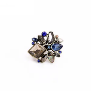 Fashion Jewelry Brand Designer Valentine's Day Anel Jewelry Elegant Rhinestone Ring