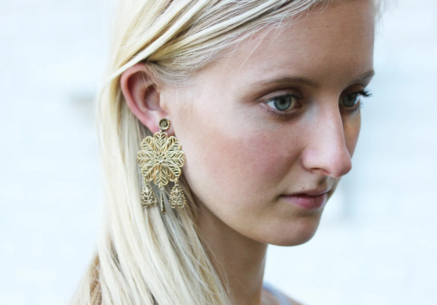 Filigree Flower Earrings