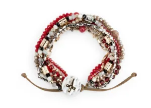 Garnet Prayer Bracelet