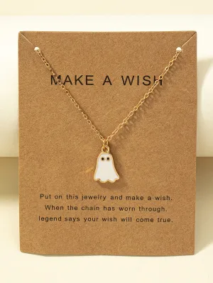 Ghost Charm Necklace for Women Girls Accessories Jewelry Gifts Gift for Her