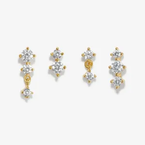 Hann stud earring set