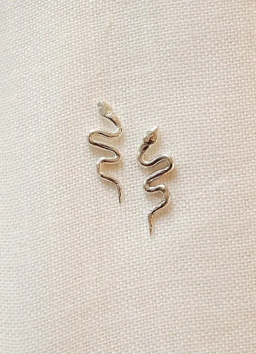 Hawkly Serpent Earrings (Bronze or Silver)