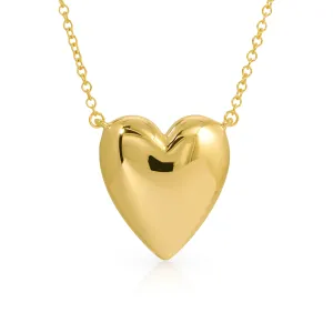 Heart Bold Golden Necklace