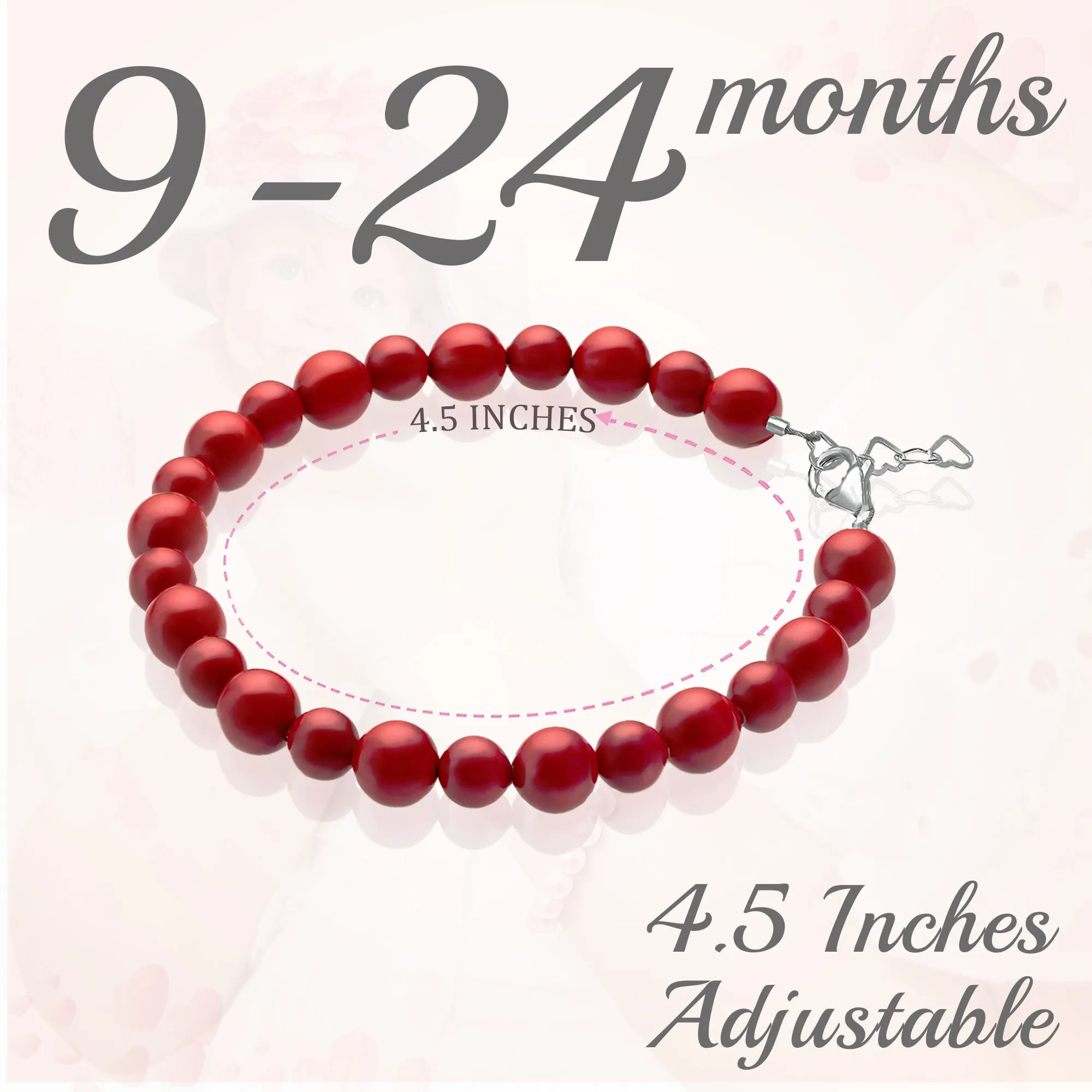 Infant Baby Girl Red Bracelet for protection