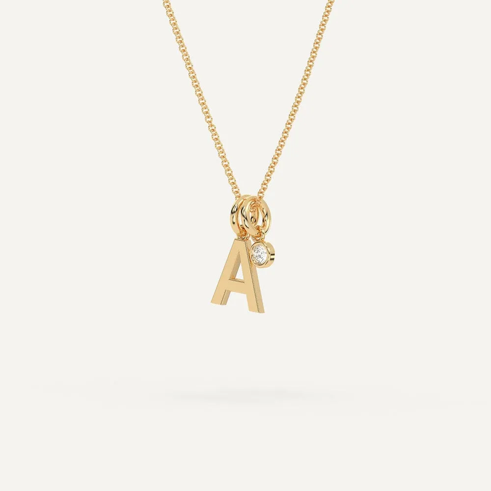 Initial Letter A Necklace