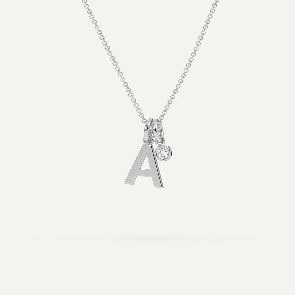 Initial Letter A Necklace