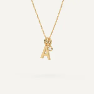 Initial Letter A Necklace